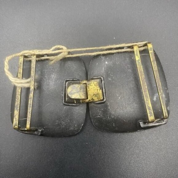 Vtg Roland Landerholm Attributed Belt Buckle Set Sweden Gilt Pewter MCM Llama main image 11